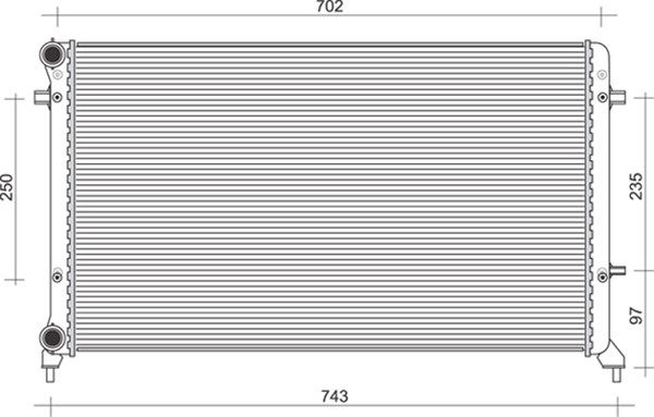 MAGNETI MARELLI Radiators, Motora dzesēšanas sistēma 350213856000